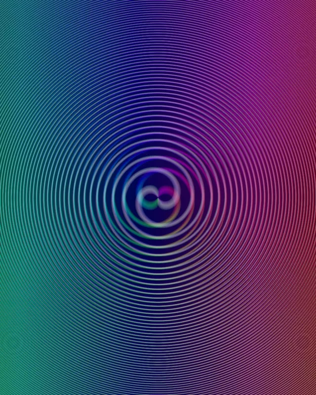 4:5 Instagram Pulsing Magenta Emerald Vortex Rings Background for Edits 60FPS