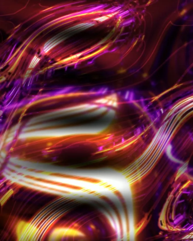 4:5 Portrait 60fps Neon Tunnel Screensaver | Pulsing Magenta Yellow Liquid Vortex Live Wallpaper