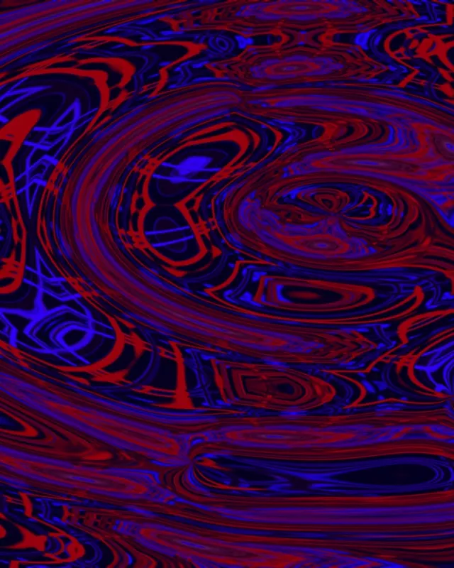 4:5 Portrait 60fps Neon Tunnel Screensaver - Pulsing Pink Blue Fractal Animation