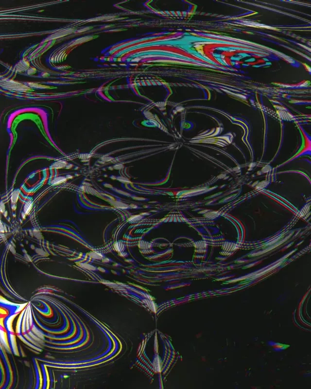 4:5 Portrait 60fps Screensaver Neon Tunnel Ethereal Glitch Waves VJ Animation