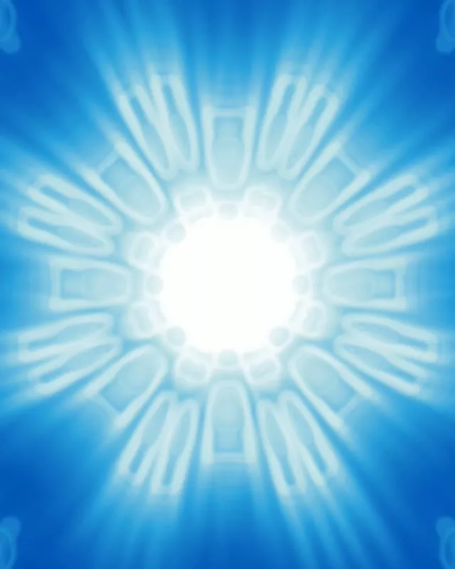 4:5 Portrait 60fps Screensaver Neon Tunnel Luminescent Fingers Kaleidoscope Vj Clip