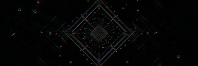 Neon Tunnel Vj Loop: Spiraling Diamond Grid 3:1 Ultrawide 60fps Screensaver