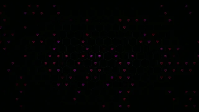 4K animated falling hearts loop background for video projects