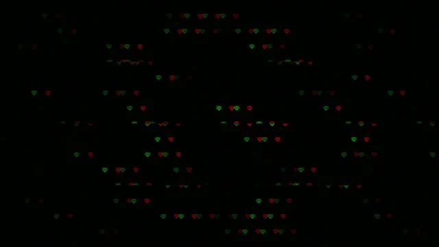 4K animated falling hearts loop - romantic motion background for video