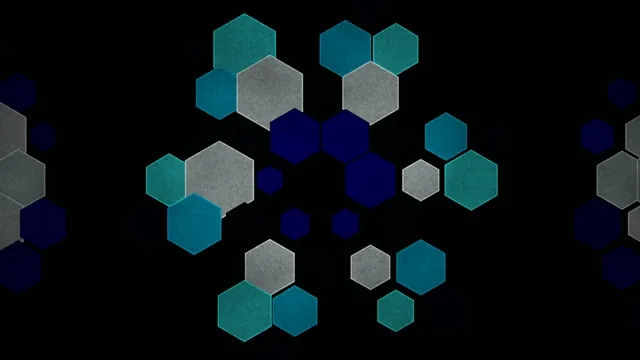 4K animated hexagon motion background with geometric shapes and tech vibes