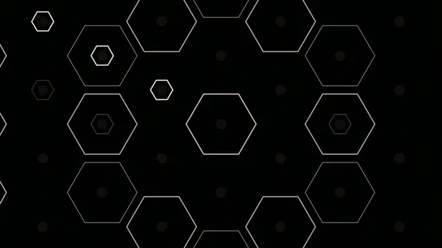 4K animated hexagon pattern motion background for broadcast and digital displays