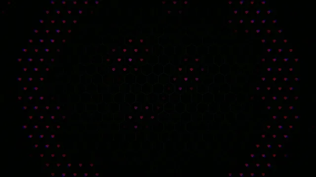 4K animated neon hearts loop background for broadcast and digital displays