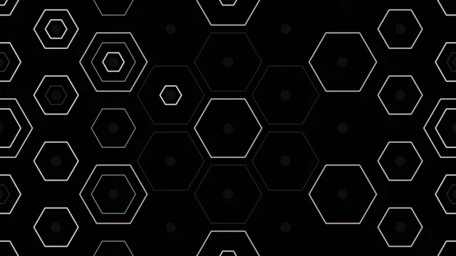 4K animated neon hexagon pattern loop for broadcast and video editing