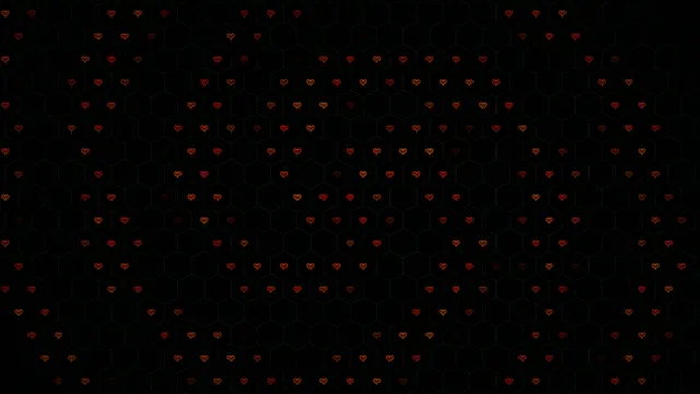 4K animated red hearts falling seamless loop motion background