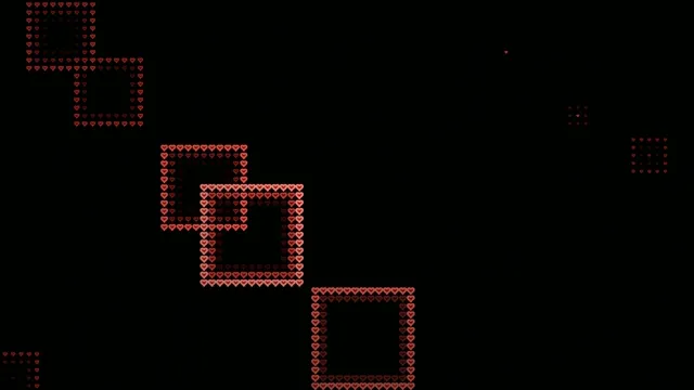 4K animated red hearts loop background for video creators