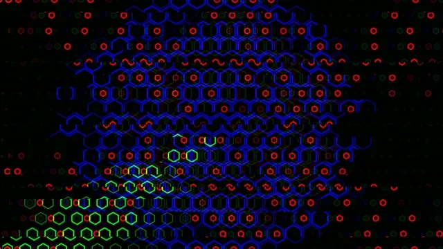 4K Digital Molecular Structure Animation