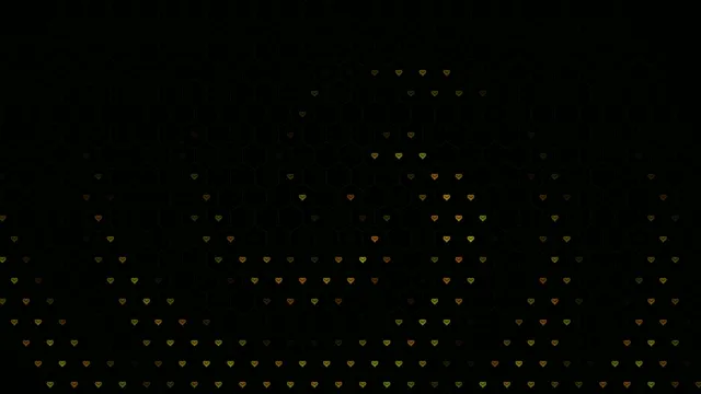 4K falling golden hearts motion background for video creators