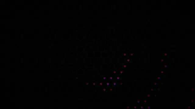 4K falling pink hearts motion background loop for video editors