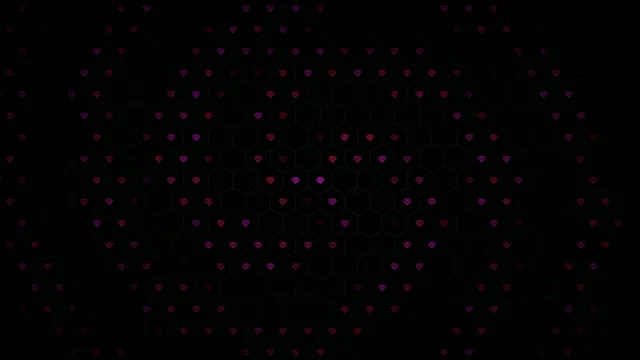 4K floating pink hearts looping motion background for video editing