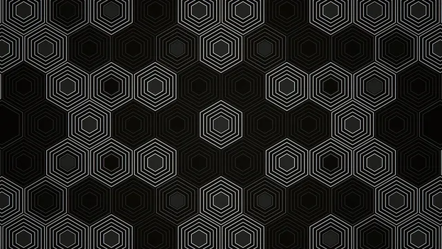 4K Geometric Hexagon Pattern Animation