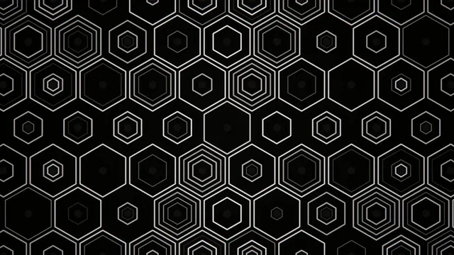 4K geometric hexagon pattern motion background for broadcast and desktop