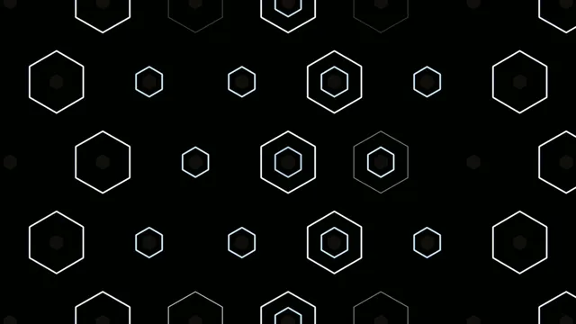 4K geometric hexagon pattern motion background for video editors