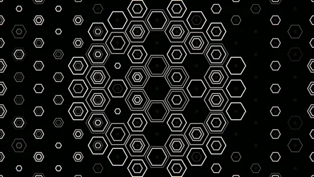 4K hexagon geometric motion background loop for broadcast