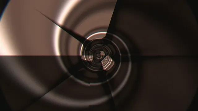 4K hypnotic spiral tunnel with chromatic aberration motion effect