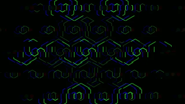 4K neon circuit board motion background for broadcast and streaming