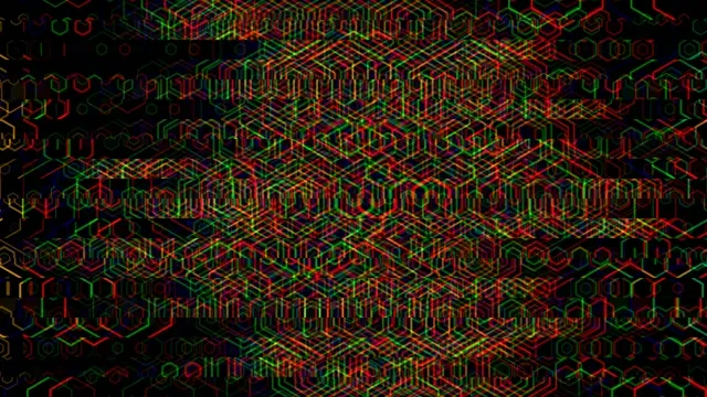4K neon circuit board motion background with dynamic digital effects