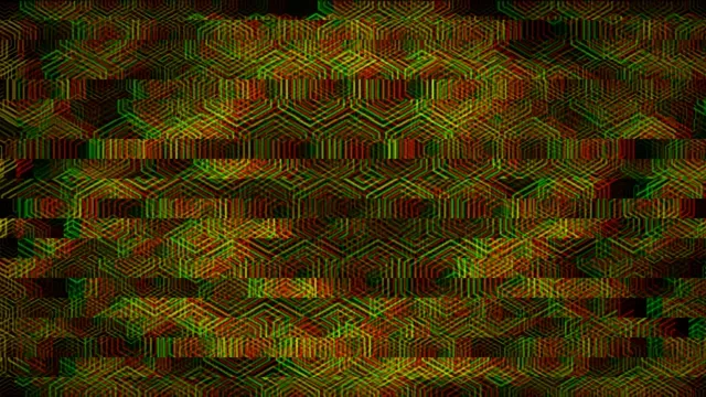 4K neon geometric hexagon pattern loop with dynamic color shifting