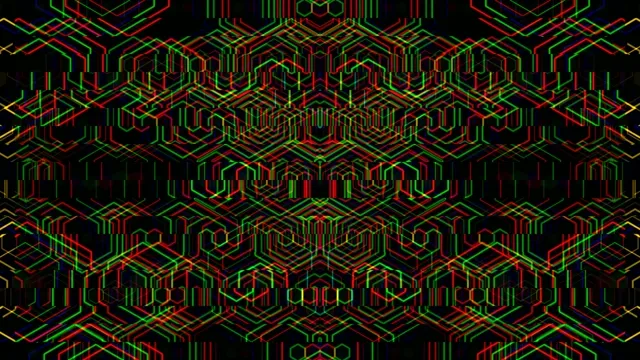 4K neon geometric loop - vibrant tech motion background