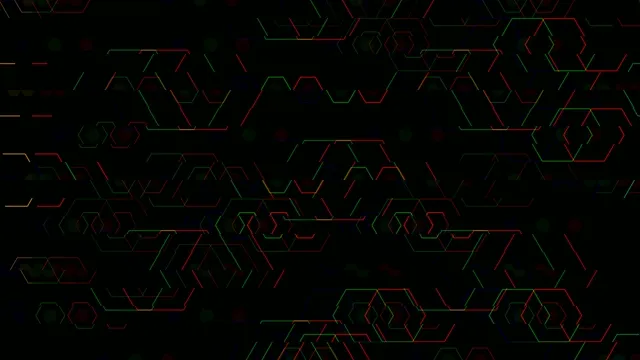 4K Neon Hexagon Grid Animation Loop