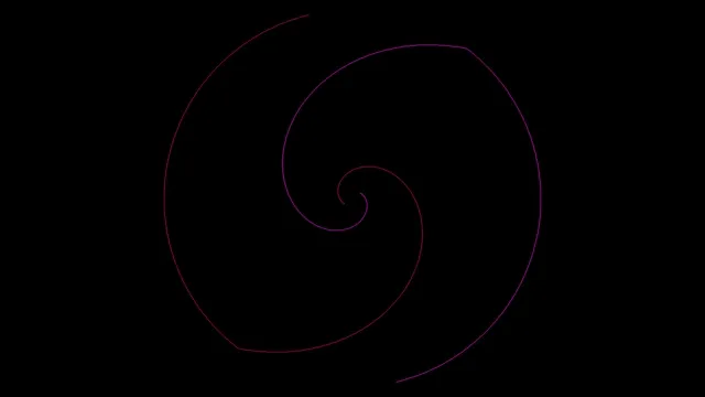 4K neon spiral motion loop widescreen background for video projects