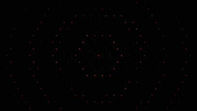 4K Red particle network animation loop for broadcast and video production