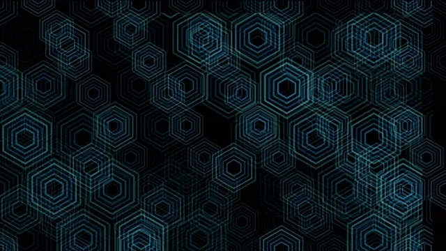 4K tech hexagon pattern motion background for broadcast and streaming