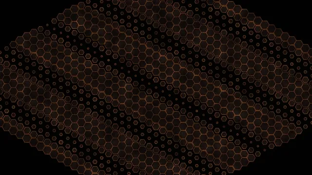 4K UHD 60FPS Brown Hexagonal Honeycomb Abstract VJ Loop