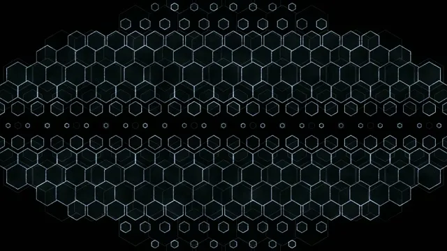 # 4K UHD 60FPS Cyan Hexagon Grid Loop VJ Background