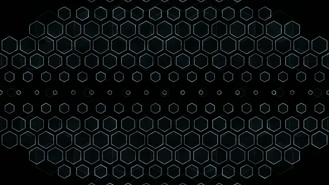 # 4K UHD 60FPS Cyan Hexagon Grid VJ Loop