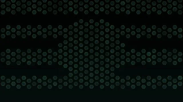 4K UHD 60fps Emerald Hexagon Pulsing Screensaver VJ Loop