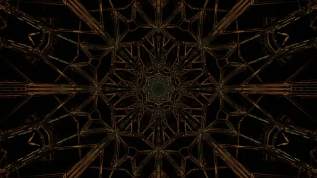 # 4K UHD 60FPS Gold Geometric Kaleidoscope VJ Loop