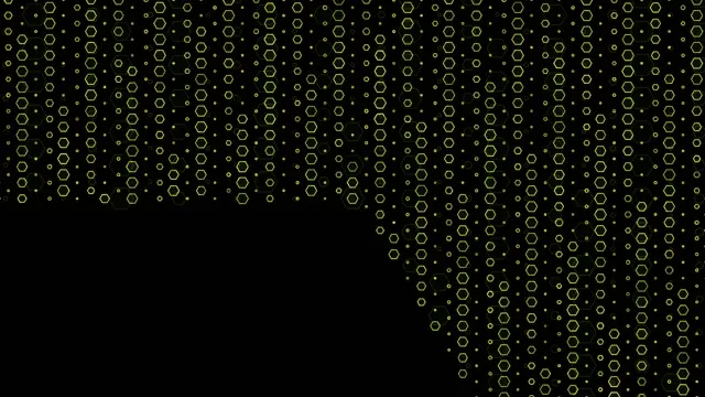 4K UHD 60fps Gold Hexagon Honeycomb Screensaver VJ Loop