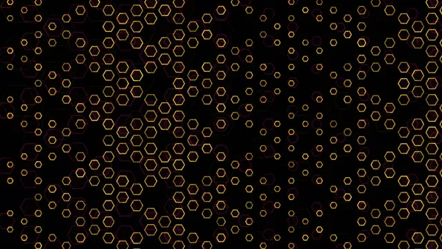 4K UHD 60FPS Golden Hexagon Kaleidoscope Screensaver Windows 10 VJ Loop