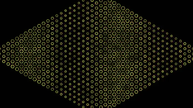 # 4K UHD 60FPS Golden Hexagons VJ Loop | Hypnotic Motion Graphics