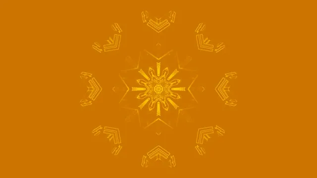 # 4K UHD 60FPS Golden Orange Star Kaleidoscope VJ Loop