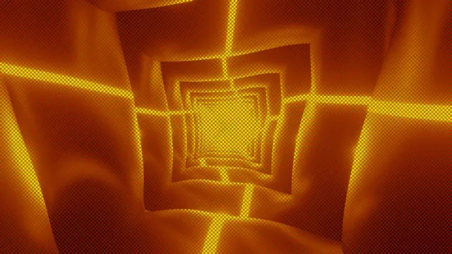 # 4K UHD 60FPS Golden Square Tunnel Loop | Abstract VJ Background