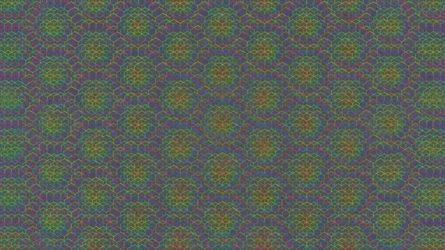 4K UHD 60fps Hexagon Kaleidoscope Screensaver Windows 10 - VJ Loop