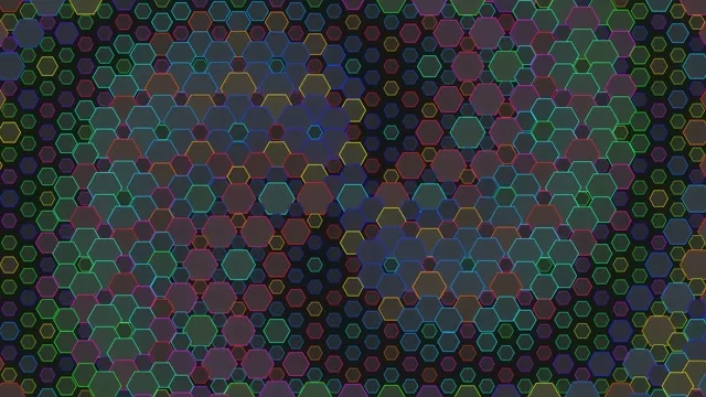4K UHD 60FPS Hexagon Kaleidoscope Screensaver Windows 10 VJ Loop