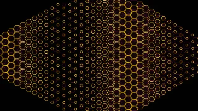 4K UHD 60FPS Hexagon Tunnel Screensaver | VJ Loop Motion Background