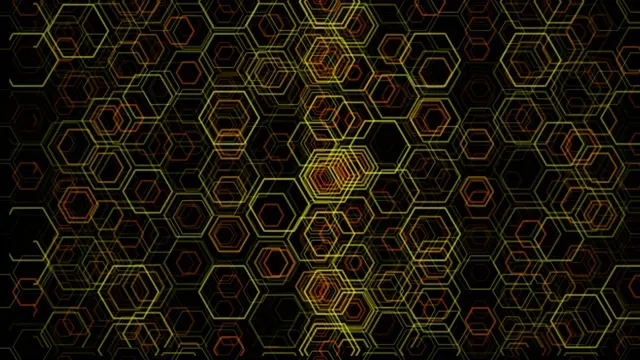 4K UHD 60FPS Hexagon Vortex Screensaver | Neon VJ Loop Motion