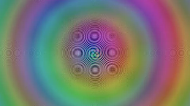 4K UHD 60fps Hypnotic Cyan-Magenta Spiral Screensaver VJ Loop
