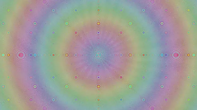 4K UHD 60fps Magenta Cyan Concentric Circles Pulsing Screensaver PC