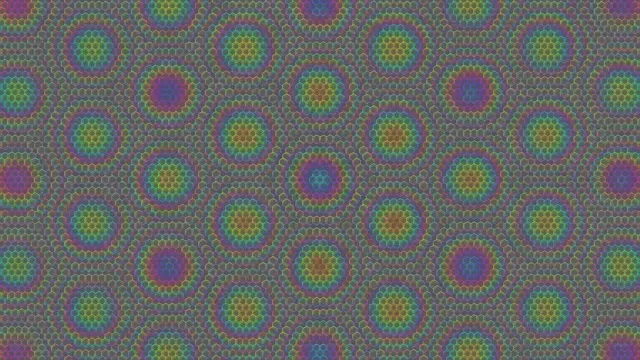 4K UHD 60fps Magenta Cyan Hexagon Kaleidoscope Screensaver VJ Loop