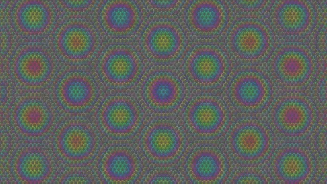 4K UHD 60fps Magenta Cyan Hexagon Kaleidoscope Screensaver Windows 10 VJ Loop