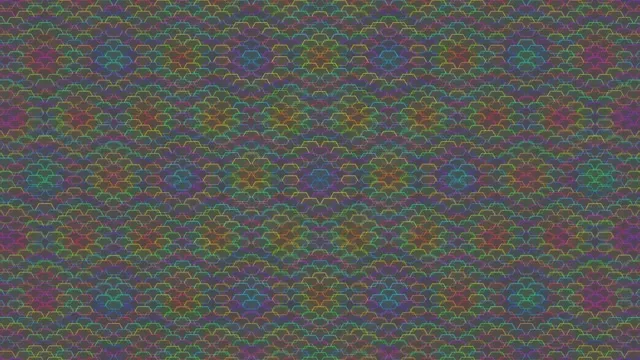 4K UHD 60fps Magenta Cyan Hexagon Pulse Screensaver Windows 11 VJ Loop